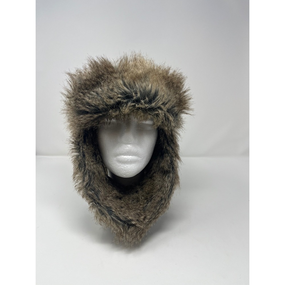 John Deere Plaid Trapper Hat Unisex OS Green Black Faux Fur Ear Flap Winter Cap